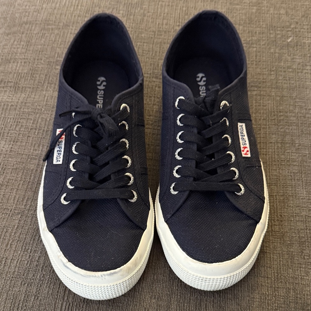 Superga Navy Canvas Sneakers